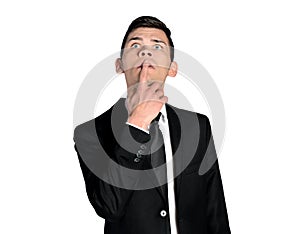 Business man thinking solution