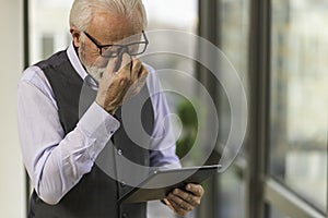 Business man upset about bad news about latest investment