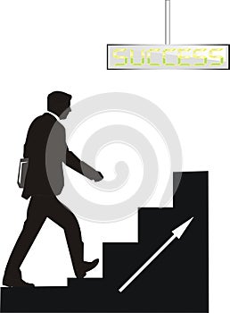 Business man is walking