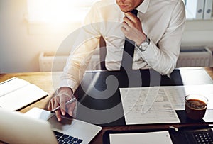 Business man working at office, Consultant lawyer concept photo