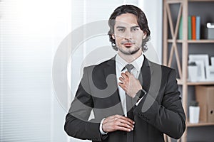 Business man working in the office job concept
