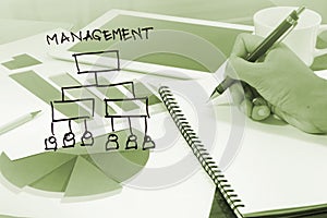 Business management diagram