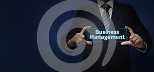 Business Management digital concept with Business person