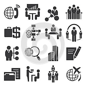 Business management icons