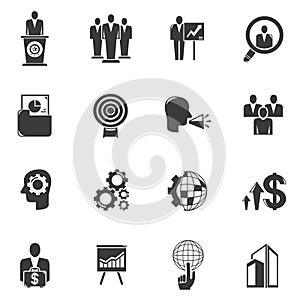 Business management icons