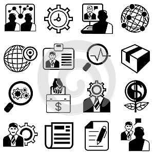 Business management icons