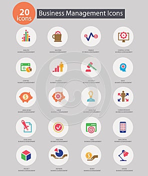 Business Management icons,Colorful version