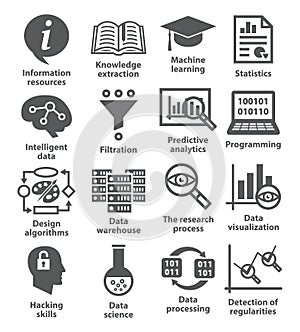 Business management icons. Pack 17.