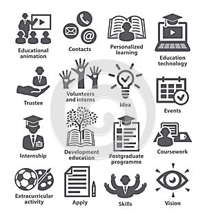 Business management icons Pack 35