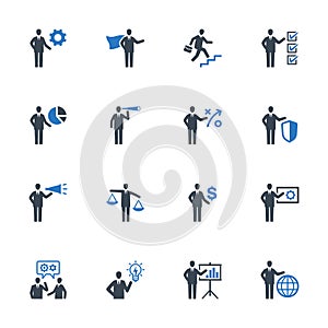 Business Management Icons Set 2 - Blue Series