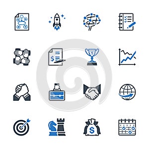 Business Management Icons Set 4 - Blue Series