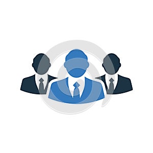 Business, manager, officers icon. Simple editable vector graphics