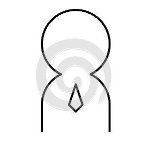 Business manager thin line icon