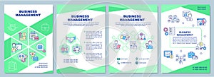 Business mangement brochure template