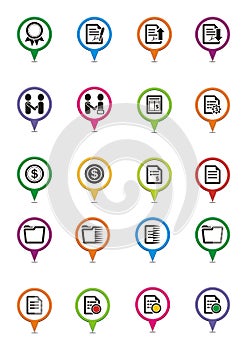 Business map pointers