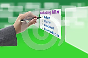 Business Marketing mix Concept