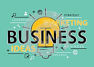 Business marketing strategy concept