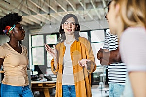 business meeting businesswoman woman office portrait job career happy smiling teamwork colleague businessperson startup