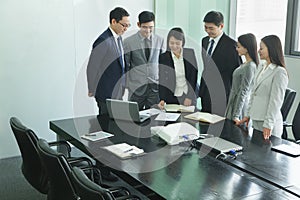 Business Meeting in a Conference Room