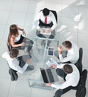 Business Meeting Discussion Working Office Concept