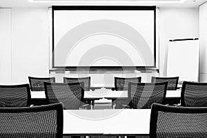 Business meeting seminar presentation room