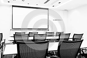 Business meeting seminar presentation room