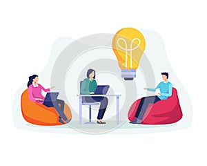Business meeting teamwork concept