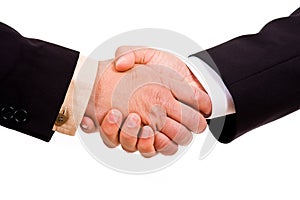 Business men hand shake