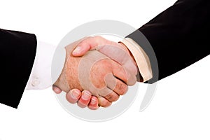 Business men hand shake