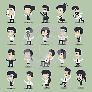 Business men and women character , vector