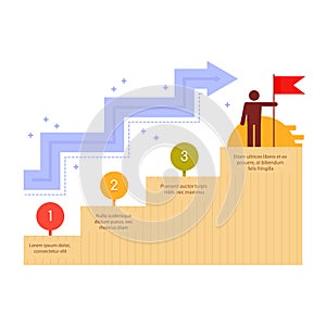 Business milestones timeline workflow graph