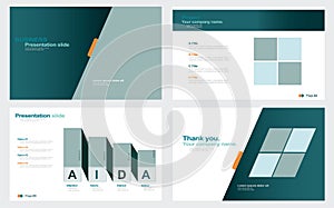 Business minimal slides presentation background template. business presentation template. stock illustration Template, Slide Show,