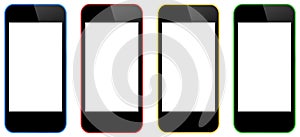 Business Mobile iPhones Isolated