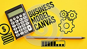 Business Model Canvas BMC is shown using the text