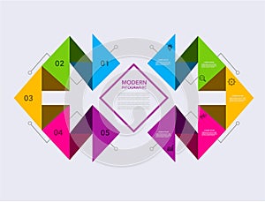 Business modern infographic. vector infographics timeline design template. step set. vector illustration. colorful