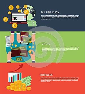 Business money and pay per click