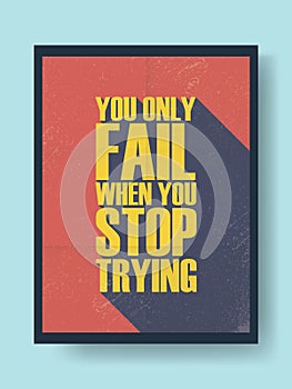 Business motivational poster about success and