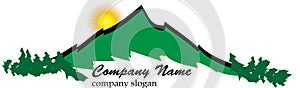 Business mountain logo