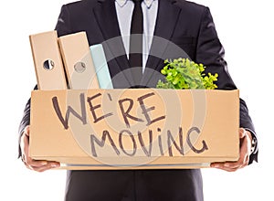 Business moving in office