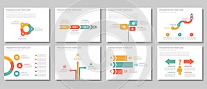 Business multipurpose infographic element flat design set