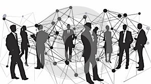 Business Network Nexus: Vector Illustration