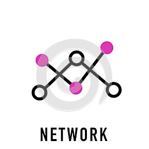 Business Network vector icon