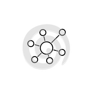 Business Network vector icon