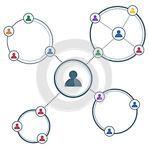 Business networking and connections concept