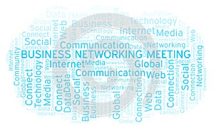 Business Networking Meeting word cloud
