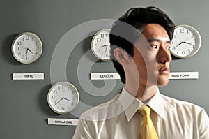 Business Office with Clocks - 7