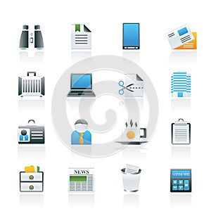Business and office elements icons