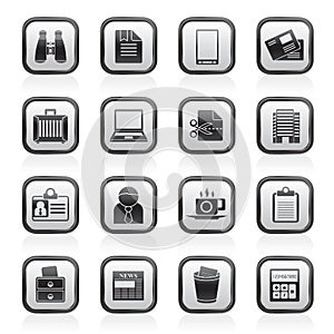 Business and office elements icons