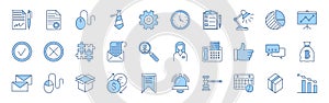 Business, office, finance icons set