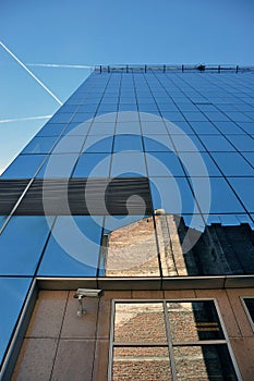 Business office glass building